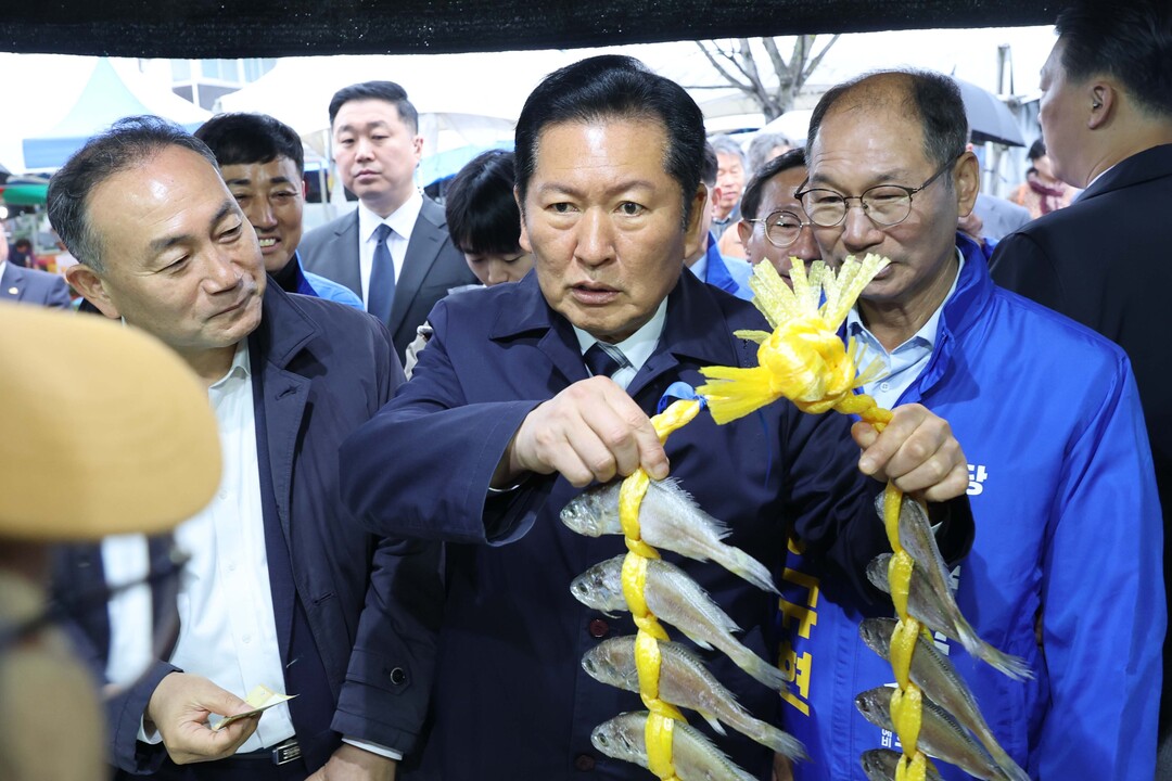 담양 창평시장 찾은 정청래 대표